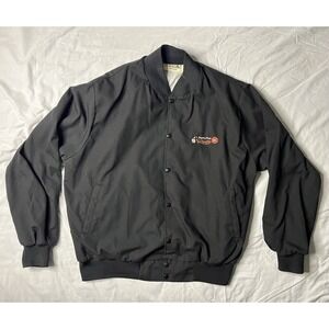 Vintage Parts Plus Racing Jacket Men's XL Black Taylor Full Button USA Made